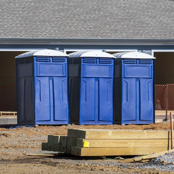 what is the maximum capacity for a single portable restroom in Woolford